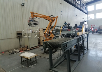 片堿全自動拆包機器人+自動擠壓機