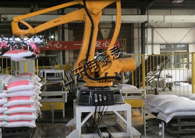 企業為什么選擇袋料全自動碼垛機
