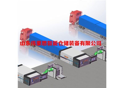 集裝箱自動裝車機如何進行袋料裝車？