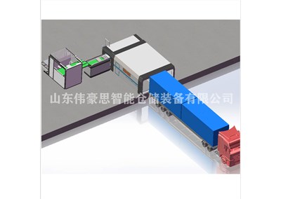 袋裝物料集裝箱裝車機流程 石粉自動化裝車設備演示