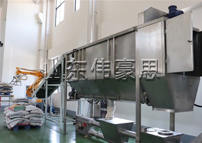 氧化鈣全自動拆垛拆包線是如何工作的？