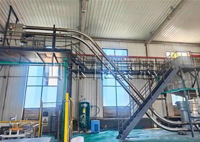 鈣粉管鏈粉體輸送機具有高度靈活性