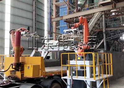 袋裝水泥全自動裝車機 機器人自動裝車機流程